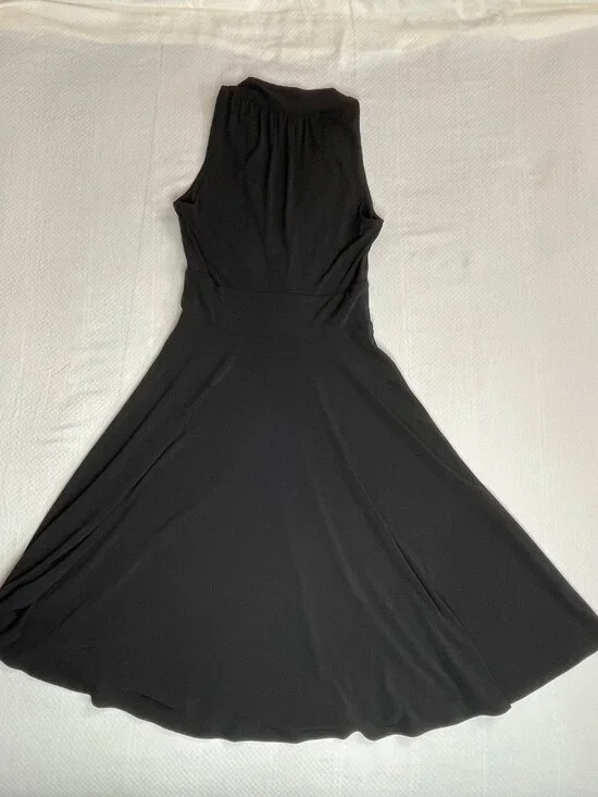 Cleo Black Sleeveless Fit & Flare Dress | Size 4 - Picture 3 of 11